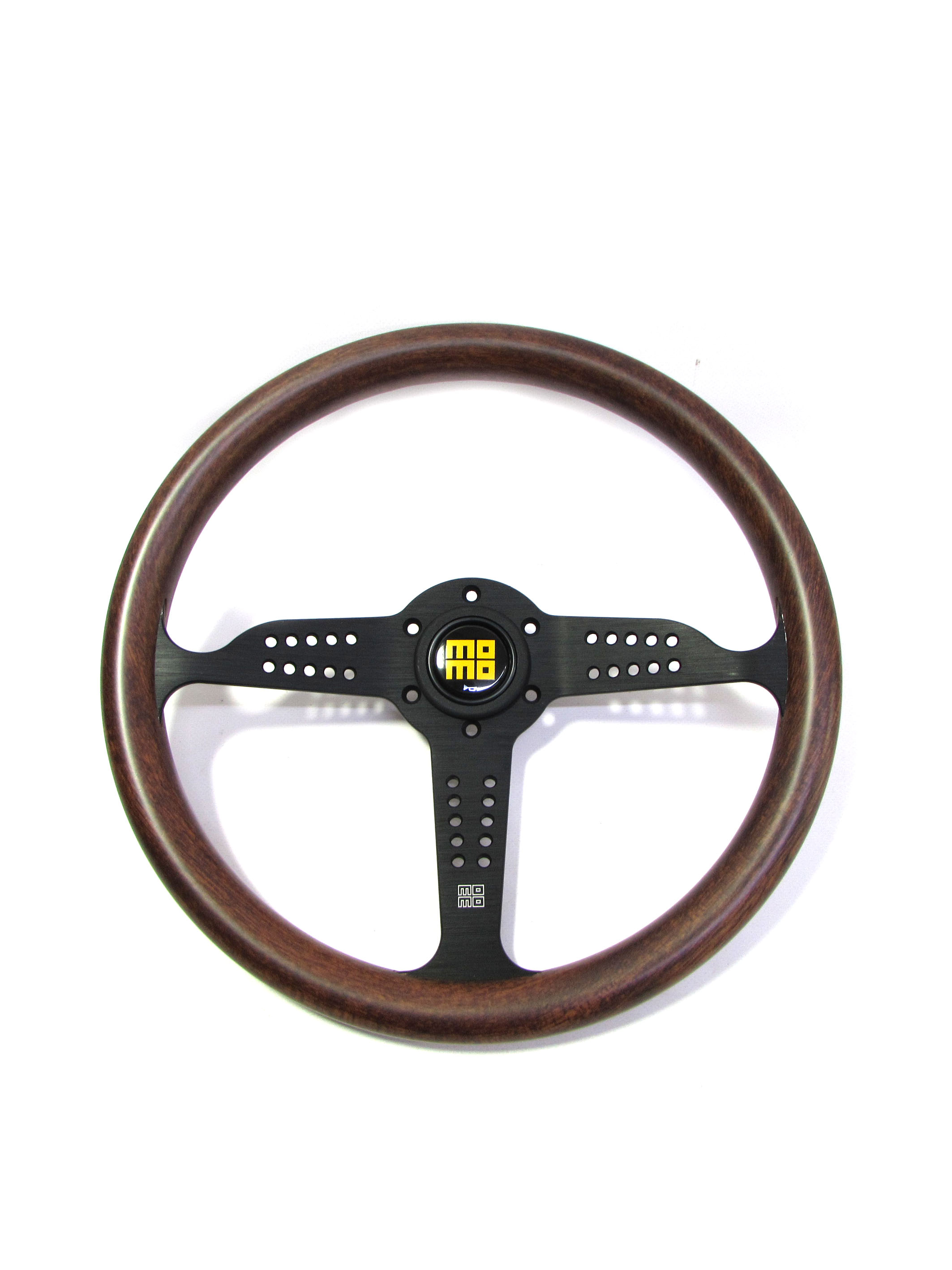 Руль MOMO Black Wood без вылета