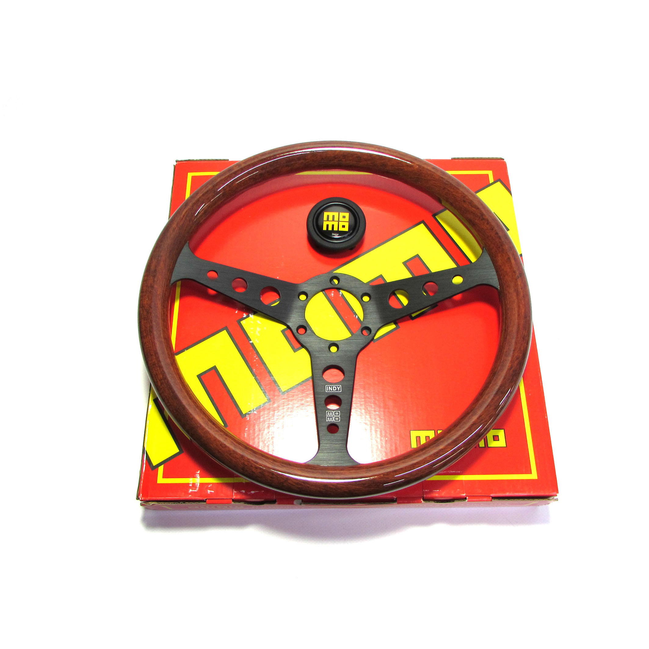 Руль MOMO Heritage Indy Black Wood без вылета